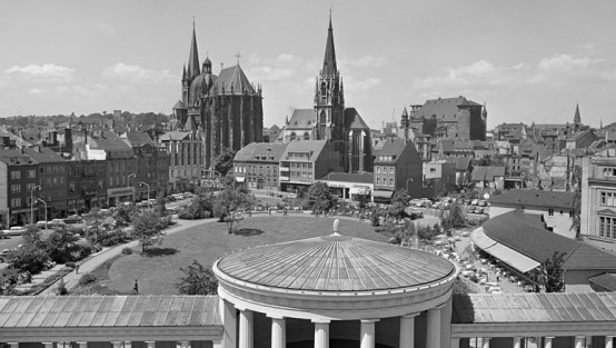 Stadtansicht von Aachen mit dem Dom