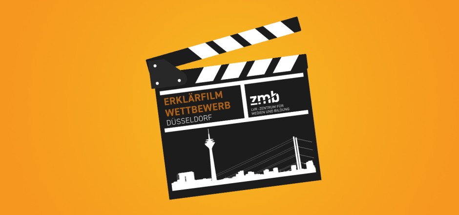 Filmklappe mit Filmrolle