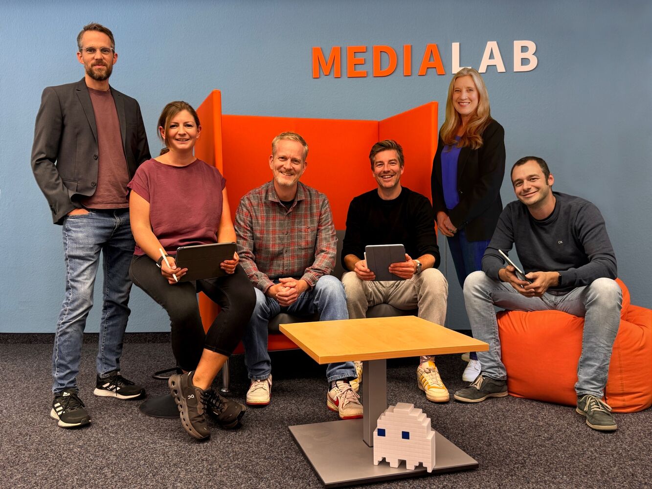 Foto der Medienbreatenden