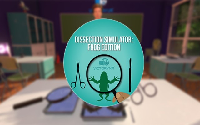 Schriftzug Dissection Simulator Frog Edition