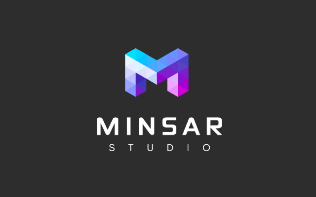 Schriftzug Minsar Studio