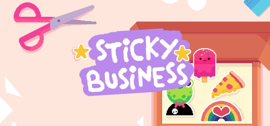 Schriftzug Sticky Business