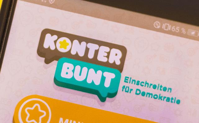 Handy mit App Konterbund