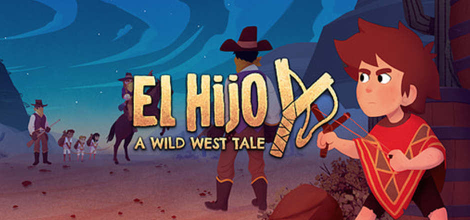 Comicbild Kleiner Junge mit Schriftzug El Hijo - A Wild West Tale