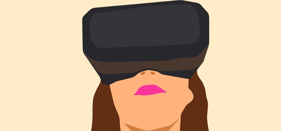 Bild einer Frau mit VR-Brille