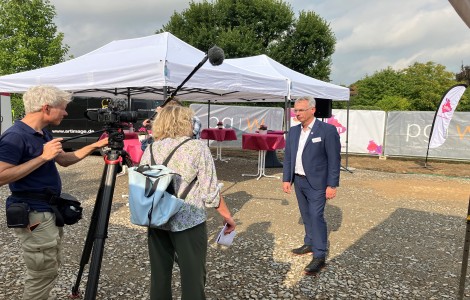 Spatenstich Interview