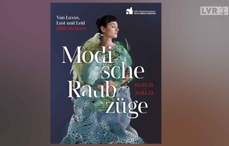 Plakatbild der Ausstellung "Modische Raubzüge".