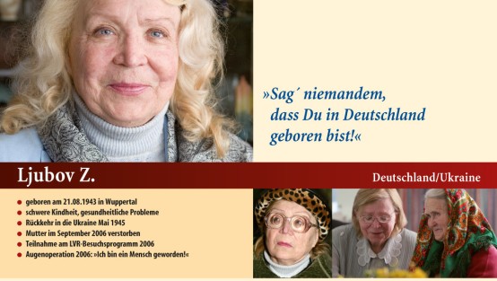 Screenshot aus dem Webauftritt 'Riss durchs Leben' mit Fotos von älteren Frauen